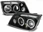 Preview: LED Angel Eyes Scheinwerfer für VW Bora 98-05 schwarz