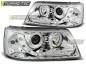 Preview: LED Tagfahrlicht Design Scheinwerfer für VW T5 03-09 chrom