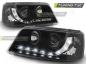 Preview: Scheinwerfer LED Tagfahrlicht Optik für VW T5 Bj. 03-09 Schwarz