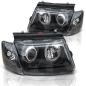 Preview: DESIGN Scheinwerfer Angel Eyes für VW Passat 3B Bj. 96-00 Schwarz