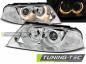Preview: Design Angel Eyes Scheinwerfer für VW Passat 3BG 00-05 chrom
