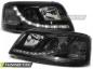 Preview: Scheinwerfer LED Tagfahrlicht Optik für VW T5 Bj. 03-09 Schwarz