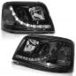 Preview: Scheinwerfer LED Tagfahrlicht Optik für VW T5 Bj. 03-09 Schwarz