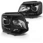 Preview: Scheinwerfer DRL LED Tagfahrlicht für VW T5 GP Facelift Bj. 10-15 Schwarz