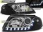 Preview: Scheinwerfer LED Tagfahrlicht Optik für VW Passat 3BG Bj. 00-05 Schwarz