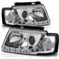 Preview: Scheinwerfer LED Tagfahrlicht Optik für VW Passat 3B Bj. 96-00 Chrom