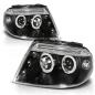 Preview: Scheinwerfer Angel Eyes für VW Passat 3BG Bj. 00-05 Schwarz