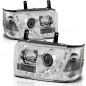 Preview: Scheinwerfer LED Tagfahrlicht Optik für VW T4 Bus Bj. 90-03 Chrom