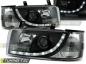 Preview: Scheinwerfer LED Tagfahrlicht Optik für VW T4 Bus Bj. 90-03 Schwarz