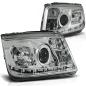 Preview: LED Tagfahrlicht Design Scheinwerfer für VW Bora 98-05 chrom