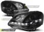 Preview: Scheinwerfer LED Tagfahrlicht Optik für VW Polo 9N3 Bj. 05-09 Schwarz