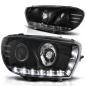 Preview: Scheinwerfer LED Tagfahrlicht Optik für VW Scirocco 3 Bj. 08-14 Schwarz