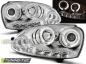 Preview: LED Angel Eyes Scheinwerfer für VW Golf 5 03-09 chrom