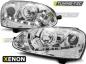 Preview: Xenon Scheinwerfer LED Tagfahrlicht Optik für VW Golf 5 Jetta 5 Bj. 03-10 Chrom