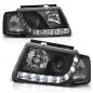 Preview: Scheinwerfer DRL LED Tagfahrlicht für VW Passat 3B Bj. 96-00 Schwarz