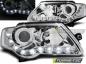 Preview: Scheinwerfer LED Tagfahrlicht Optik für VW Passat 3C B6 Bj. 05-10 Chrom