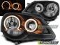 Preview: Scheinwerfer Angel Eyes für VW Polo 9N3 Bj. 05-09 Schwarz