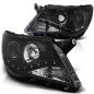 Preview: Scheinwerfer LED Tagfahrlicht Optik für VW Tiguan 5N Bj. 07-11 Schwarz