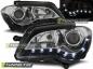 Preview: Scheinwerfer LED Tagfahrlicht Optik für VW Touran 1T GP Facelift Bj. 06-10 Schwarz