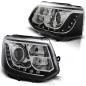 Preview: Scheinwerfer DRL LED Tagfahrlicht für VW T5 GP Facelift Bj. 10-15 Chrom
