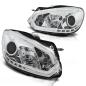 Preview: Scheinwerfer DRL LED Tagfahrlicht für VW Golf 6 Bj. 08-13 Chrom LTI