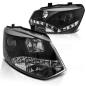Preview: Scheinwerfer DRL LED Tagfahrlicht für VW Polo 6R 6C Bj. 09-17 Schwarz
