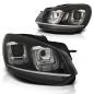 Preview: LED Tagfahrlicht Upgrade Scheinwerfer für VW Golf 6 08-12 schwarz / chrom