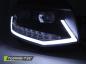 Preview: Scheinwerfer DRL LED Tagfahrlicht für VW T6 Bj. 15-19 Schwarz mit LED Blinker