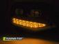 Preview: Scheinwerfer DRL LED Tagfahrlicht für VW T6 Bj. 15-19 Schwarz mit LED Blinker