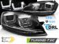 Preview: Scheinwerfer DRL LED Tagfahrlicht für VW Golf 7 2-16 Schwarz chrom dynamische Blinker