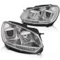 Preview: Scheinwerfer DRL LED Tagfahrlicht für VW Golf 6 08-13 chrom mit dynamichen Blinker