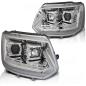 Preview: LED Tagfahrlicht Scheinwerfer für VW T5 GP 10-15 chrom mit dyn LED Blinker