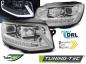 Preview: Scheinwerfer DRL LED Tagfahrlicht für VW T6 Bj. 15-19 Chrom mit dynamischen LED Blinker
