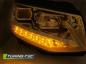 Preview: Scheinwerfer DRL LED Tagfahrlicht für VW T6 Bj. 15-19 Chrom mit dynamischen LED Blinker