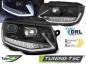 Preview: Scheinwerfer DRL LED Tagfahrlicht für VW T6 15-19 Schwarz mit dynamischen LED Blinker