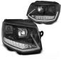 Preview: Scheinwerfer DRL LED Tagfahrlicht für VW T6 15-19 Schwarz mit dynamischen LED Blinker