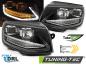 Preview: Scheinwerfer LED Tagfahrlicht für VW T6 Bj. 15-19 dynamischer Blinker Schwarz