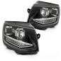 Preview: Scheinwerfer LED Tagfahrlicht für VW T6 Bj. 15-19 dynamischer Blinker Schwarz