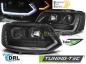 Preview: Scheinwerfer DRL LED Tagfahrlicht für VW T5 GP Facelift 10-15 Schwarz im T6 Look