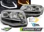 Preview: Scheinwerfer DRL LED Tagfahrlicht für VW T6 Bj. 15-19 Chrom mit dynamischen LED Blinker