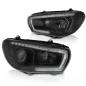 Preview: Scheinwerfer LED Tagfahrlicht für VW Scirocco 3 Bj. 08-14 Schwarz  dynamischer Blinker