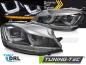 Preview: Scheinwerfer DRL LED Tagfahrlicht für Golf 7 Bj. 12-16 Schwarz Chrom dynamische Blinker