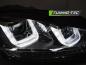 Preview: Scheinwerfer DRL LED Tagfahrlicht für Golf 7 Bj. 12-16 Schwarz Chrom dynamische Blinker