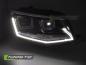 Preview: LED Tagfahrlicht Scheinwerfer passend für VW Caddy 2015-2020 Schwarz