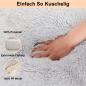 Preview: SLPRO Hundebett rund Hundekissen Hundesofa Katzenbett Donut waschbar (Ø 70 cm Außendurchmesser (L), hellgrau