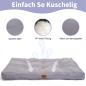 Preview: Hundekissen große Hunde waschbar hundematratze wasserdicht XXL für große, mittelgroße Hunde Outdoor gepolstert Hundematte grau in 10cm Höhe, groß XL Kühlmatte für Haustiere (75 * 50 * 10 cm)