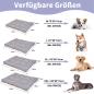 Preview: Hundekissen große Hunde waschbar hundematratze wasserdicht XXL für große, mittelgroße Hunde Outdoor gepolstert Hundematte grau in 10cm Höhe, groß XL Kühlmatte für Haustiere (75 * 50 * 10 cm)