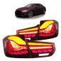 Preview: Voll LED Rückleuchten für BMW 3er F30 F35 F80 2011 - 2019 Rot in OLED Technik