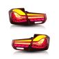 Preview: Voll LED Rückleuchten für BMW 3er F30 F35 F80 2011 - 2019 Rot in OLED Technik