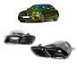 Preview: Auspuffblenden ESD Blenden Schwarz für Mercedes C-Klasse C205 A205 GLC X253 C253 AMG-Line